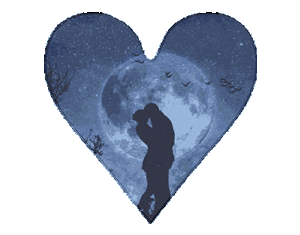 Gif animé coeur bisou
